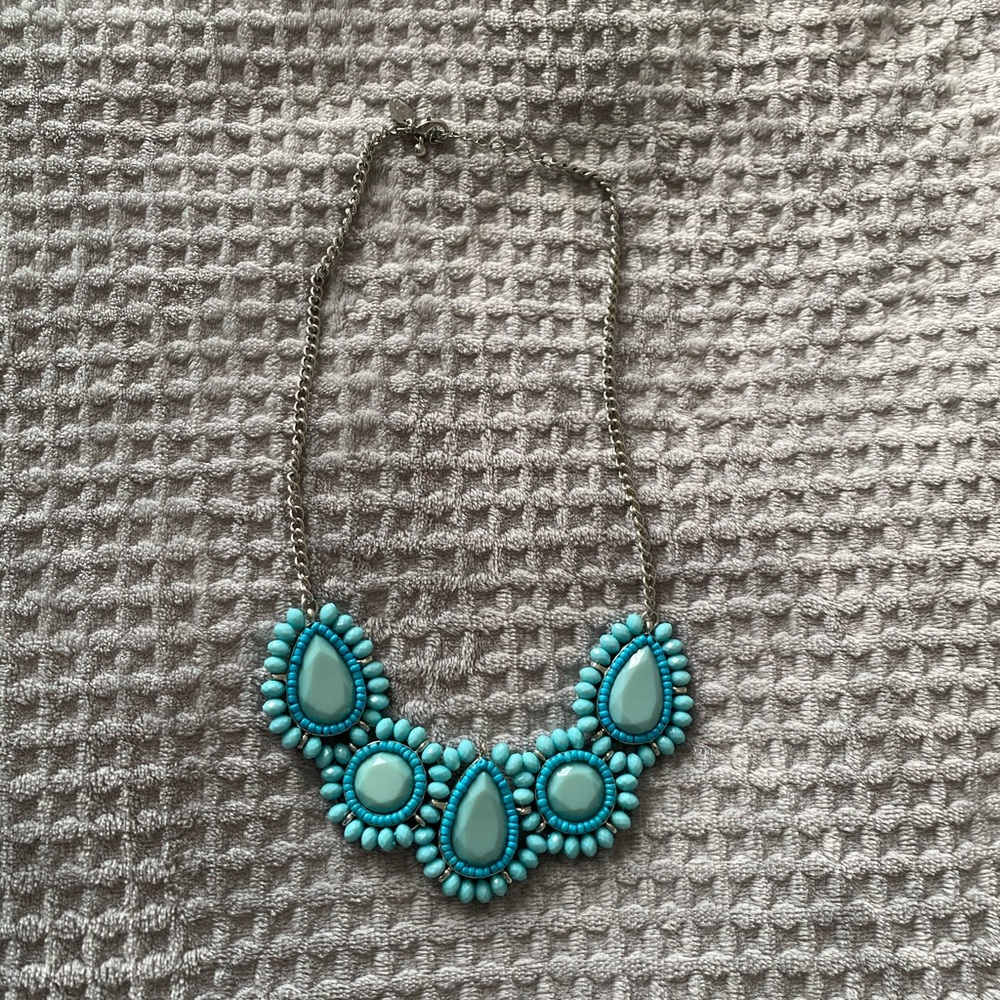 Teal necklace